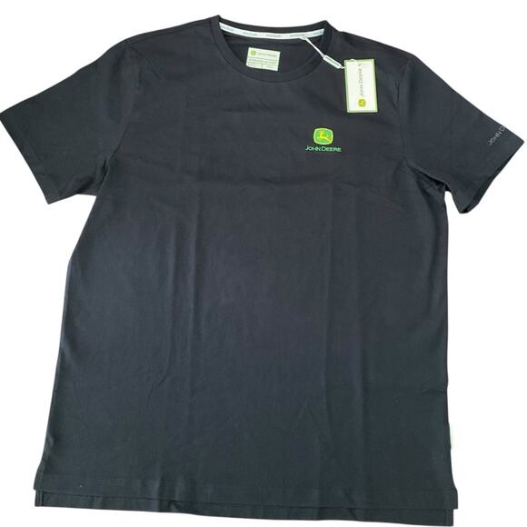 John Deere Men's Tee Shirt Black Size Large NWT - Picture 1 of 6